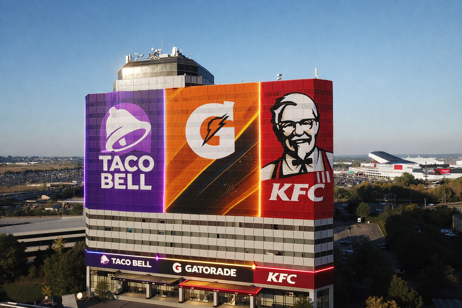 North side building wrap